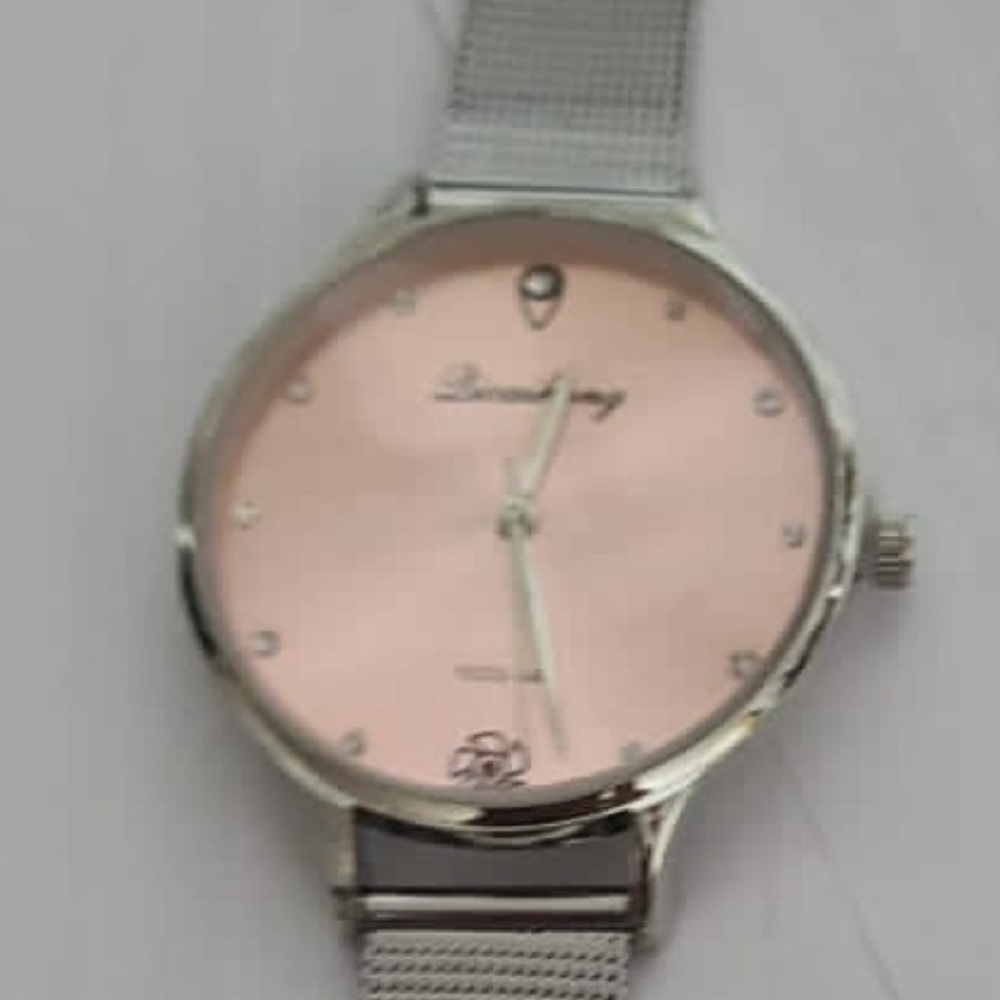 SILVER PINK Luxury Women Green Dial Bracelet Quart - Picture 5 of 5